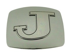 New Men Women Initial Letter A-Z Belt Buckles Western Cowboy Silver Chrome Metal