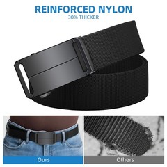 Flyhigter 1.5&Prime; Stretch Tactical Belt for Men, free size, Black