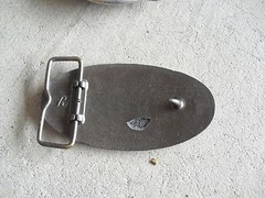 Vintage Brass Bandag Belt Buckle 3 5/8&Prime; Wide