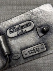 1970s vintage FARMING belt buckle CROPS western FARMER cowboy BRASS rohm haas