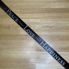 Rare VTG Peace Love Happiness Hippie Belt Boho Leather Unisex Dillon Rogers Read