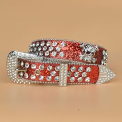 Men Women Rhinestones Belt For Jean Western Cowgirl Cowboy Diamond Studded Belt