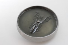 NEW Men Belt Buckle Silver Metal Heavy Grey Skeleton Skull Motorcycle Biker Bone