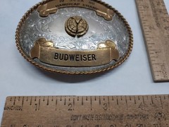 1986 – SCSA – HANDICAP CHAMP – BUDWEISER – BELT BUCKLE – listing # 9565