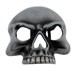 Mens Womens Skull Belt Buckle Gothic Skeleton Tribal Antiqued Metal Tattoo New