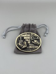 Country Music Hall of Fame Belt Buckle Vintage Americana 1982