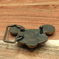 70s Baron Walt Disney Production Mickey Mouse Head Solid Brass Belt Buckle