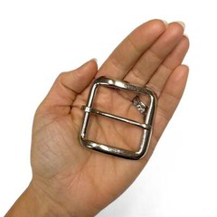 1.5&Prime; Square Nickel Belt Buckles – 12 pack