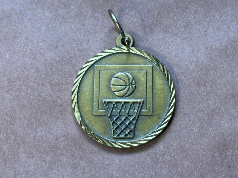 Minnesota Timberwolves NBA BASKETBALL CAMP Metal Medallion Round Hoops Ball