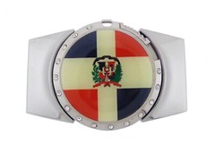 Dominican Republic Belt Buckle Flag Metal Men Rodeo Western Men Women New Yorker