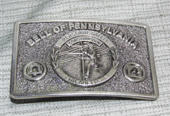 Vintage 1982 Bell of Pennsylvania Belt Buckle #4 L@@K!!