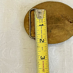 Vintage Brass “The Tall Ships” Belt Buckle Oval Nautical Sailing Ship USA