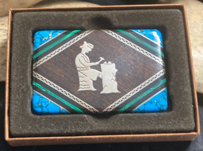 Yellowhorse Belt Buckle Silver Smith