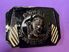 POW MIA You Are Not Forgotten Flag Army Patriots Belt Buckle New Condition