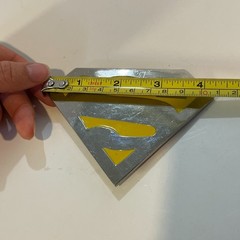 Superman Yellow & Silver Metal Belt Buckle Logo DC Comics