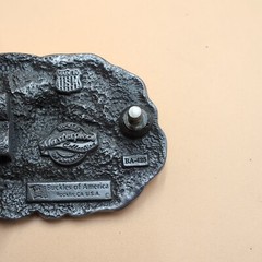 American Biker belt buckle made in the USA ba-425 metal