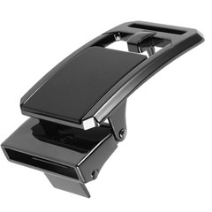 Durable Black Alloy Belt Buckle Replacement for Crafts Unisex Metal Buckle