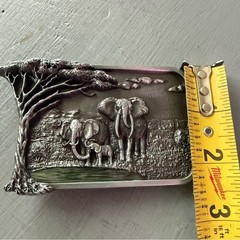 Jean&rsquo;s Friend Elephants VINTAGE Belt Buckle
