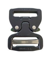 AustriAlpin ANSI Cobra 38mm Matt Black Buckle- Male Adj Female Fixed -FX38MVF-B