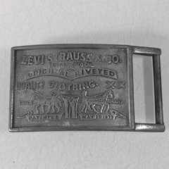 Vintage Belt Buckle Levi Strauss & Co Original Riveted Clothing USA