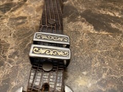 James Reid Sterling Silver 14k Gold Belt buckle Set bolero✅