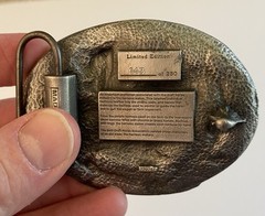 Rare Belt Buckle – 2002 21st Anniversary Britt Iowa Draft Horse Show #ed of 250
