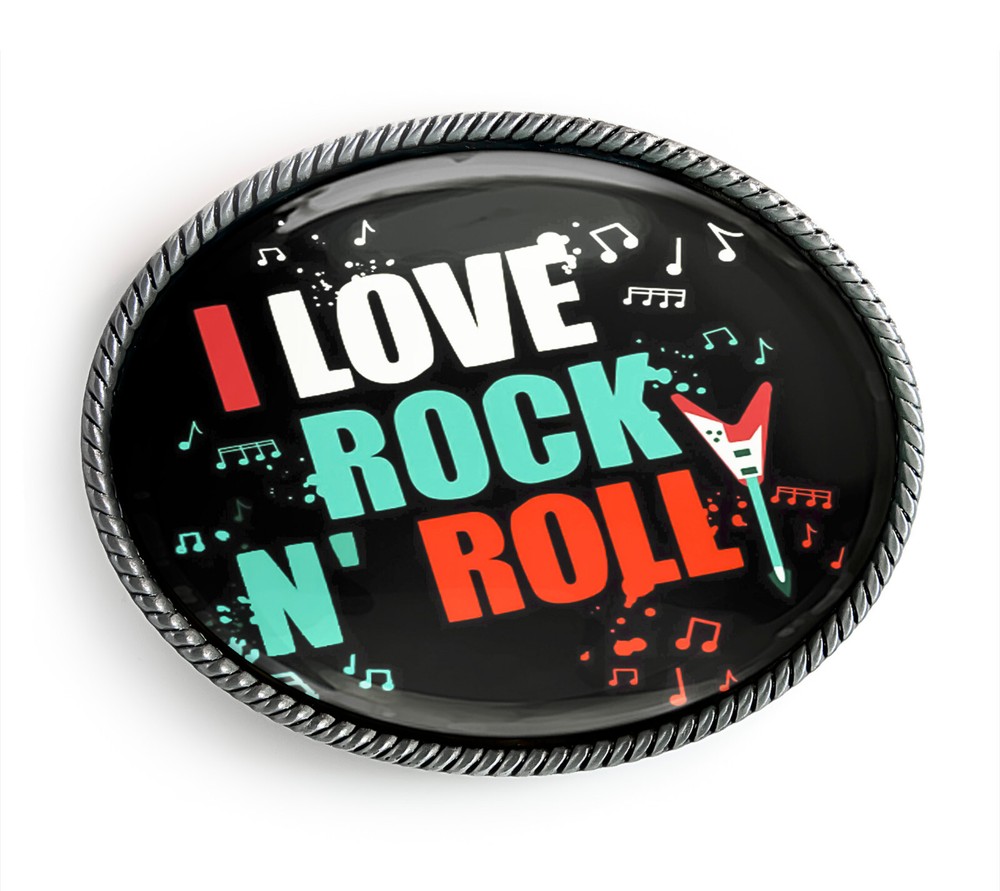 Joan Jett Belt Buckle – I Love Rock N&rsquo; Roll 80&rsquo;s Music Belt Buckle – 172