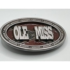 Vintage 1995 Ole Miss Rebels Belt Buckle Precision Incentives Mississippi 4624