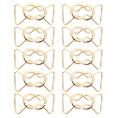 10 Pairs Waistband Buckles Replacement Clothing Accessories Alloy Suspender