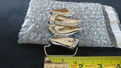 HAPPY FEET MAN WOMAN&rsquo;S NAUGHTY LOVERS LOVE CHROME Plated SOLID BRASS BELT BUCKLE