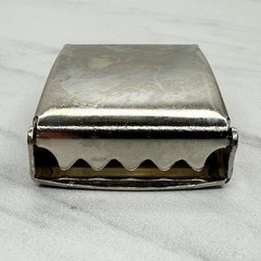 Silver Tone Web Clamp Military Style Slide Belt Buckle Simple Basic Unisex