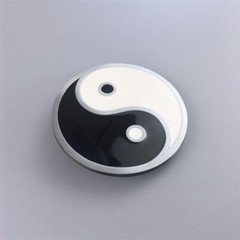 Vintage Style Enamel Yin Yang Taiji Round Belt Buckle also Stock in the US