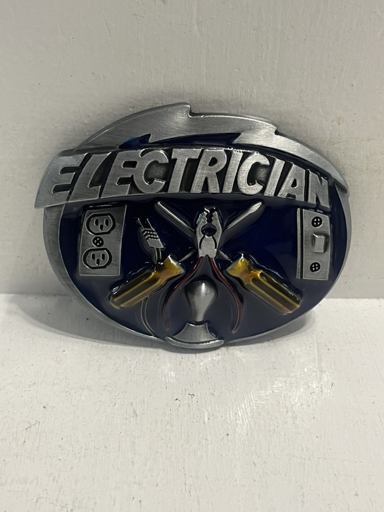 – Belt Buckle Electrician themed Wiring Trade