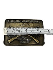 Vintage NRA WHITTINGTON CENTER BELT BUCKLE Shooting Future NM Hunting Rifle