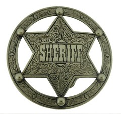 New Star Belt Buckle Texas Usa Sheriff Western Rodeo Cowboy Silver Metal Aztec