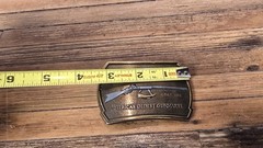 Vintage Remington Arms 1816 Flintlock Rifle belt Buckle 1976 USA Made Brass