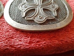 Gothic Black with Silver Cross Belt Buckles Lot Of 2