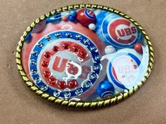 Chicago Cubs Baseball Team Sports Fan Collectible Belt Buckle