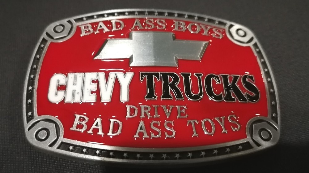 New Chevy trucks bad boys belt buckle