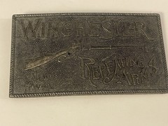 VINTAGE WINCHESTER REPEATING ARMS BELT BUCKLE LEWIS BUCKLES 🌺🌺