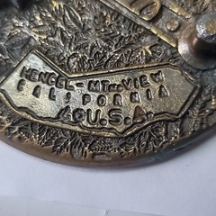 Standing Liberty Quarter Coin Belt Buckle Vtg 1976 Henchel-Mt.View California