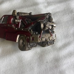 Vintage RED Chevy TOW TRUCK BELT BUCKLE The Great American Buckle Co 1980 #735