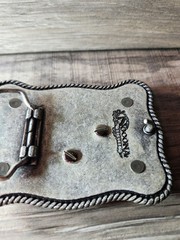 Nocona Whitetail Buck Skull Shotgun Shells Rectangular Belt Buckle 37526