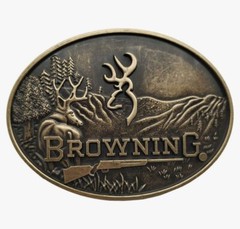 Bull Elk BELT BUCKLE Western Cowboy Vintage