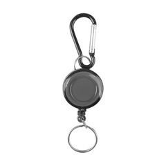10Pcs Fishing Zinger Retractable Key Chain Carabiner Extender Tether Tackle Tool