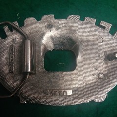 Beer Pong Champ! Vintage Metal Bottle Opener & Belt Buckle