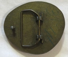 Vintage Belt Buckle 1980&rsquo;s Desert Stone Art Dragon Eye South West Brass