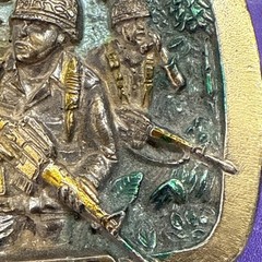 Vtg 1982 USMC United States Marine Corps First to Fight #1070 Belt Buckle