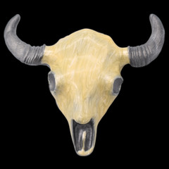 Buffalo Bison Skull 3D Zinc Alloy Belt Buckle (New)