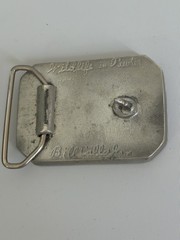 Bill Callahan Belt Buckle Wildlife In Pewter Vintage Silver Tone Fish Signed